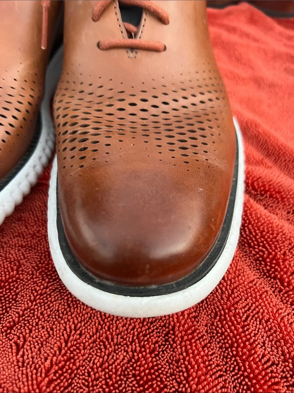 COLE HAAN 2 Zerogrand Laser Wingtip Oxford Shoes Men's Size 9